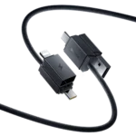 Baseus P10383000121-02 Sri Lanka, Baseus 60W Two-for-Two Cable Sri Lanka, Baseus U+C to C+L Cable Sri Lanka, Baseus Fast Charging Cable Cosmic Black, Baseus Dual Input Charging Cable Nugegoda